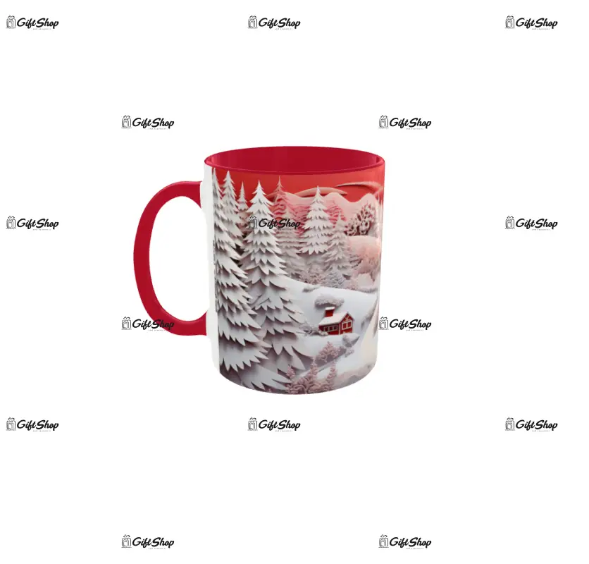 Iarna decor, cana din ceramica, 330ml, model cgs1789